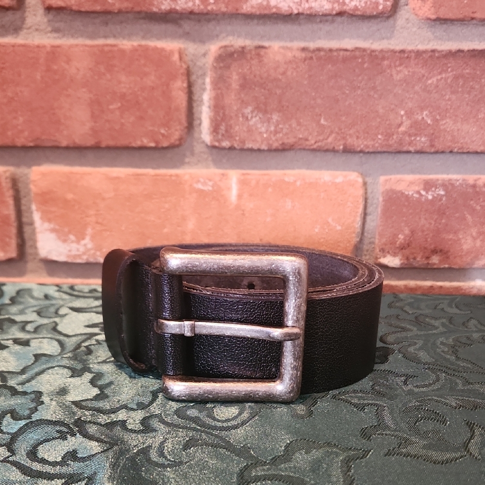 Men's Black Leather Belt